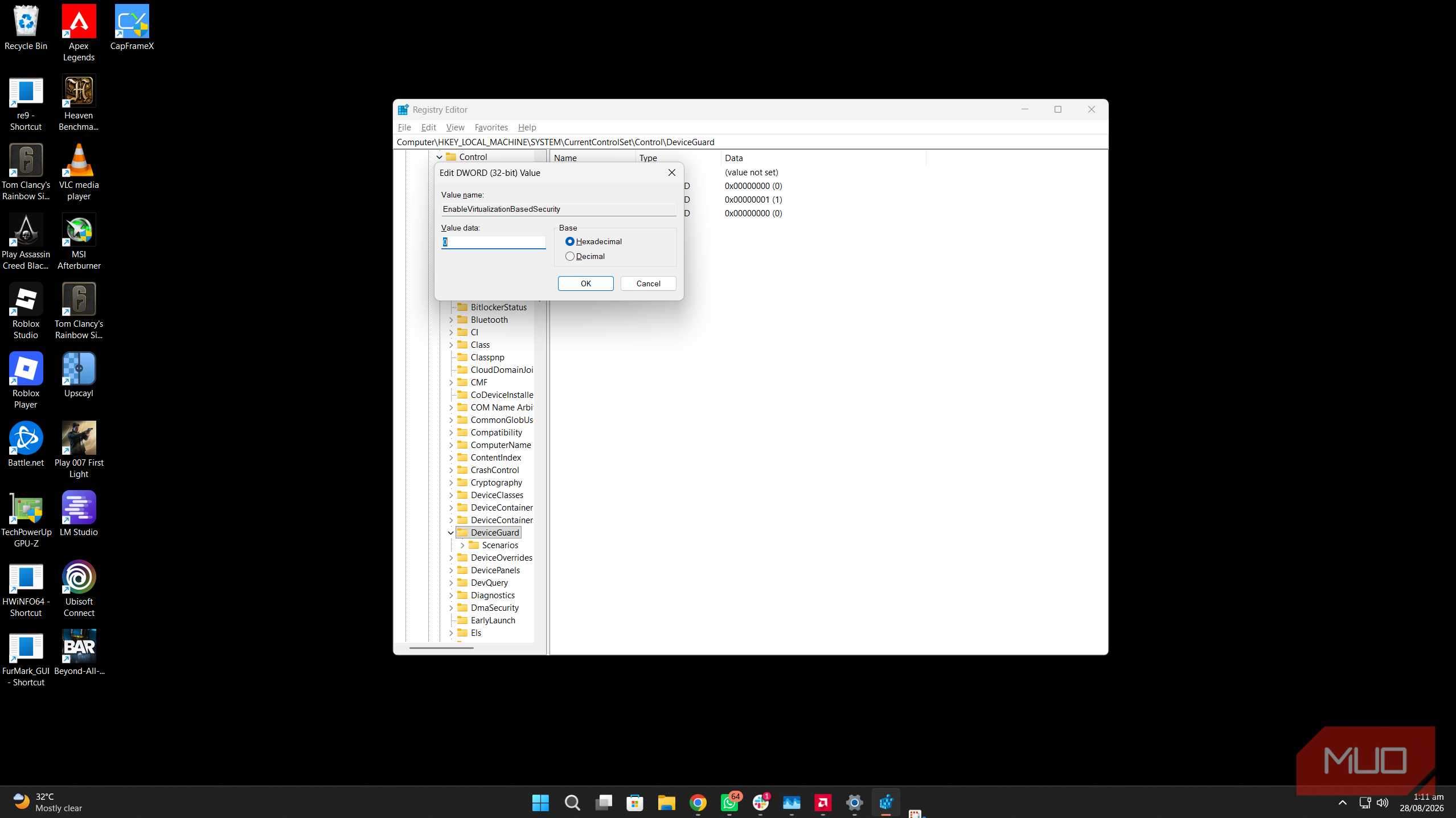 отключение функции VBS в Windows — иллюстрация 11 к материалу отключение функции VBS в Windows — иллюстрация 11 к материалу