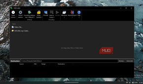 VidCoder application main window open interface.