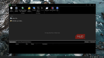 VidCoder application main window open interface.