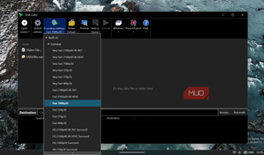 VidCoder includes presets for common resolutions, frame rates, codecs, devices, and workflows.