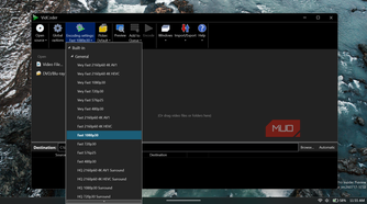 VidCoder includes presets for common resolutions, frame rates, codecs, devices, and workflows.