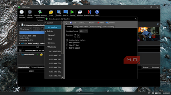 I changed the container to MP4 before saving the configuration as my own preset.