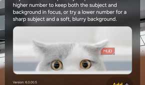 Virtual aperture Expert RAW option in Camera app