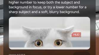 Virtual aperture Expert RAW option in Camera app