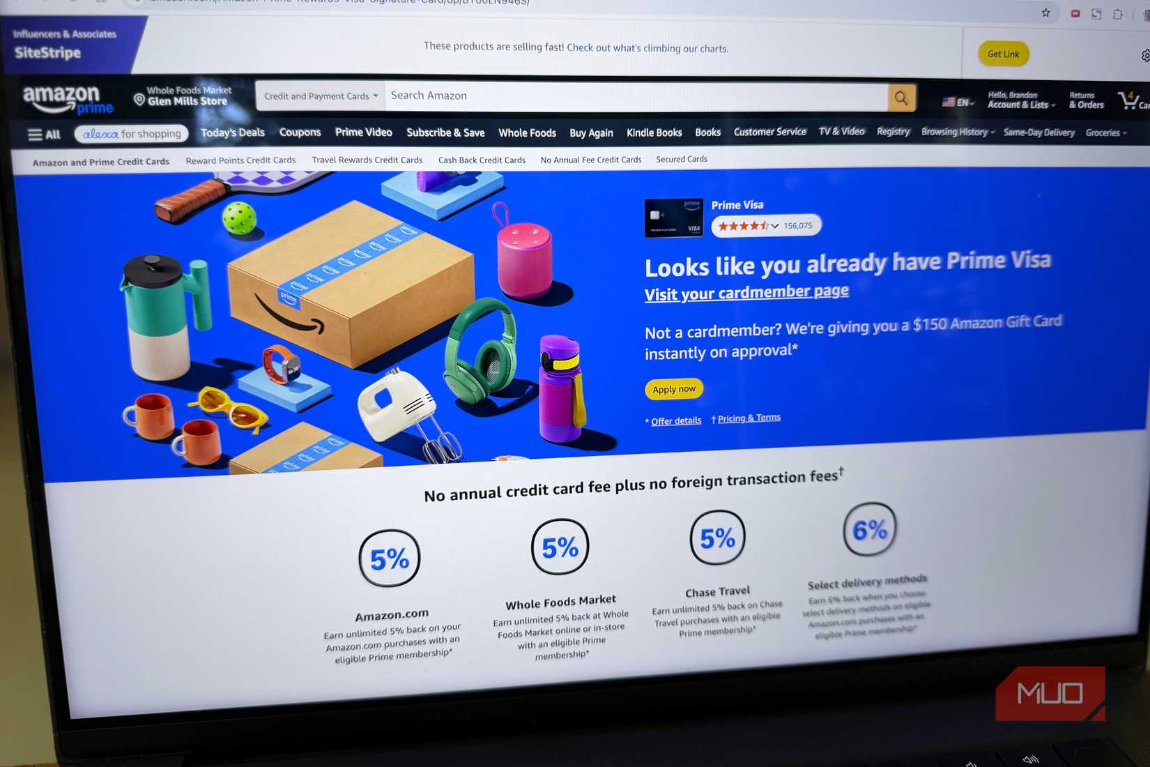 amazon prime visa