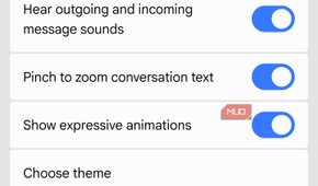 Voice message transcription setting in Google Messages