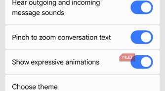 Voice message transcription setting in Google Messages