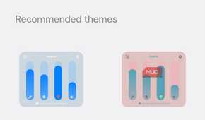 Volume panel theme options with Flex UI and color presets