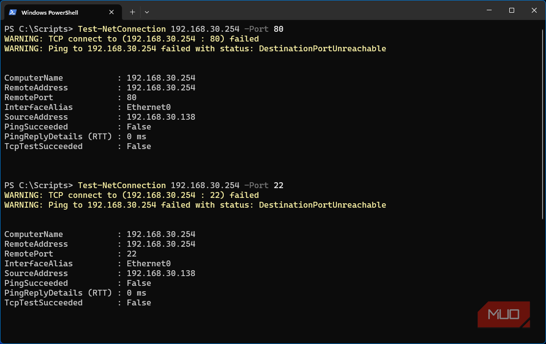 Windows 11 VM Test-NetConnection to LuCI interfaces failing successfully