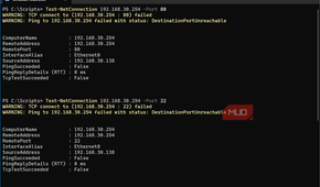 Windows 11 VM Test-NetConnection to LuCI interfaces failing successfully