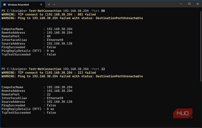 Windows 11 VM Test-NetConnection to LuCI interfaces failing successfully