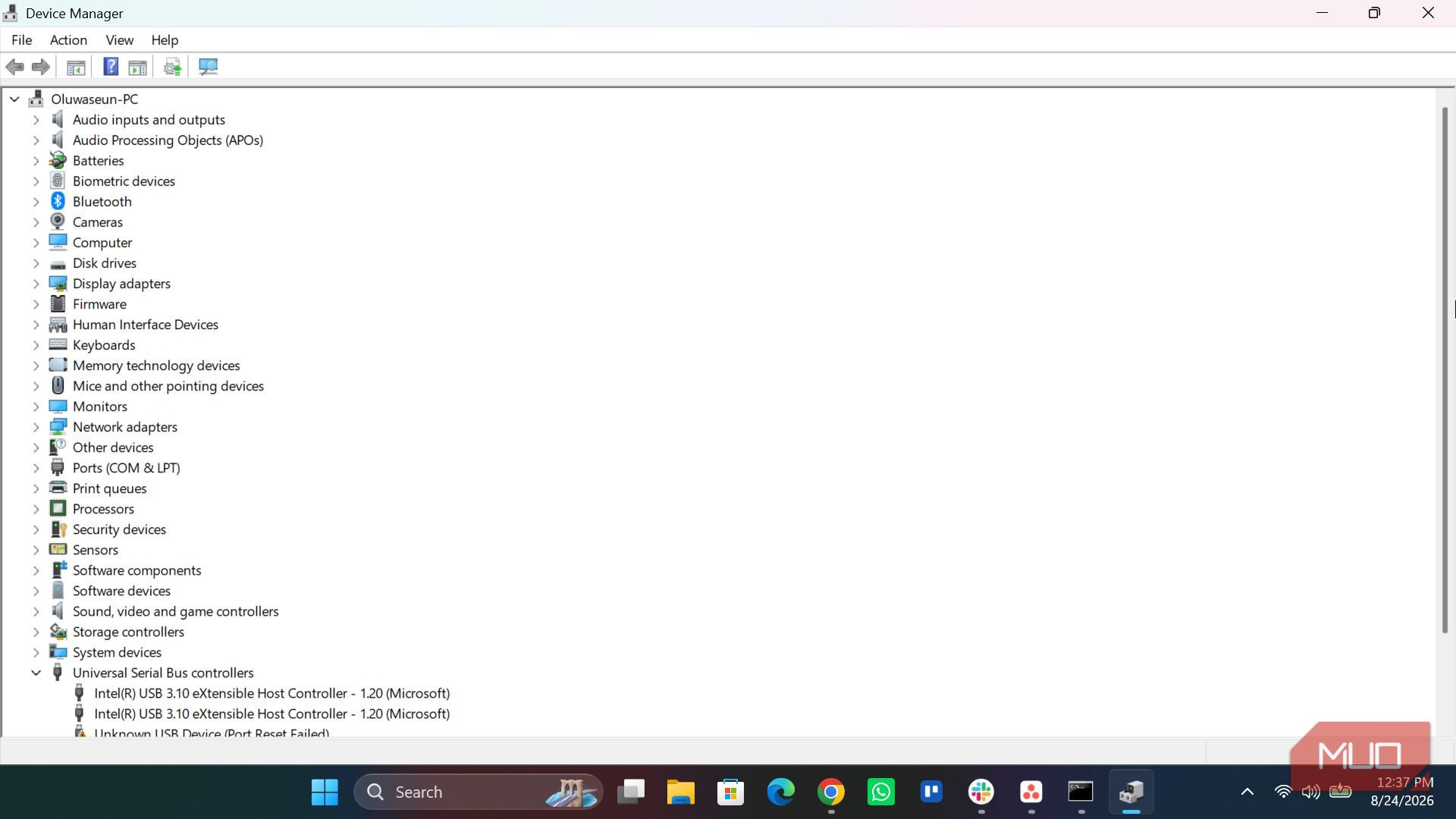 Windows device manager