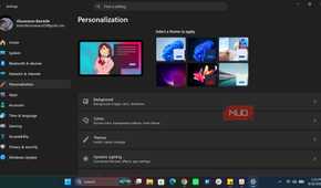 Windows Personalization setting