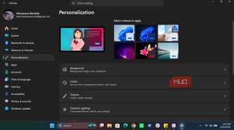 Windows Personalization setting