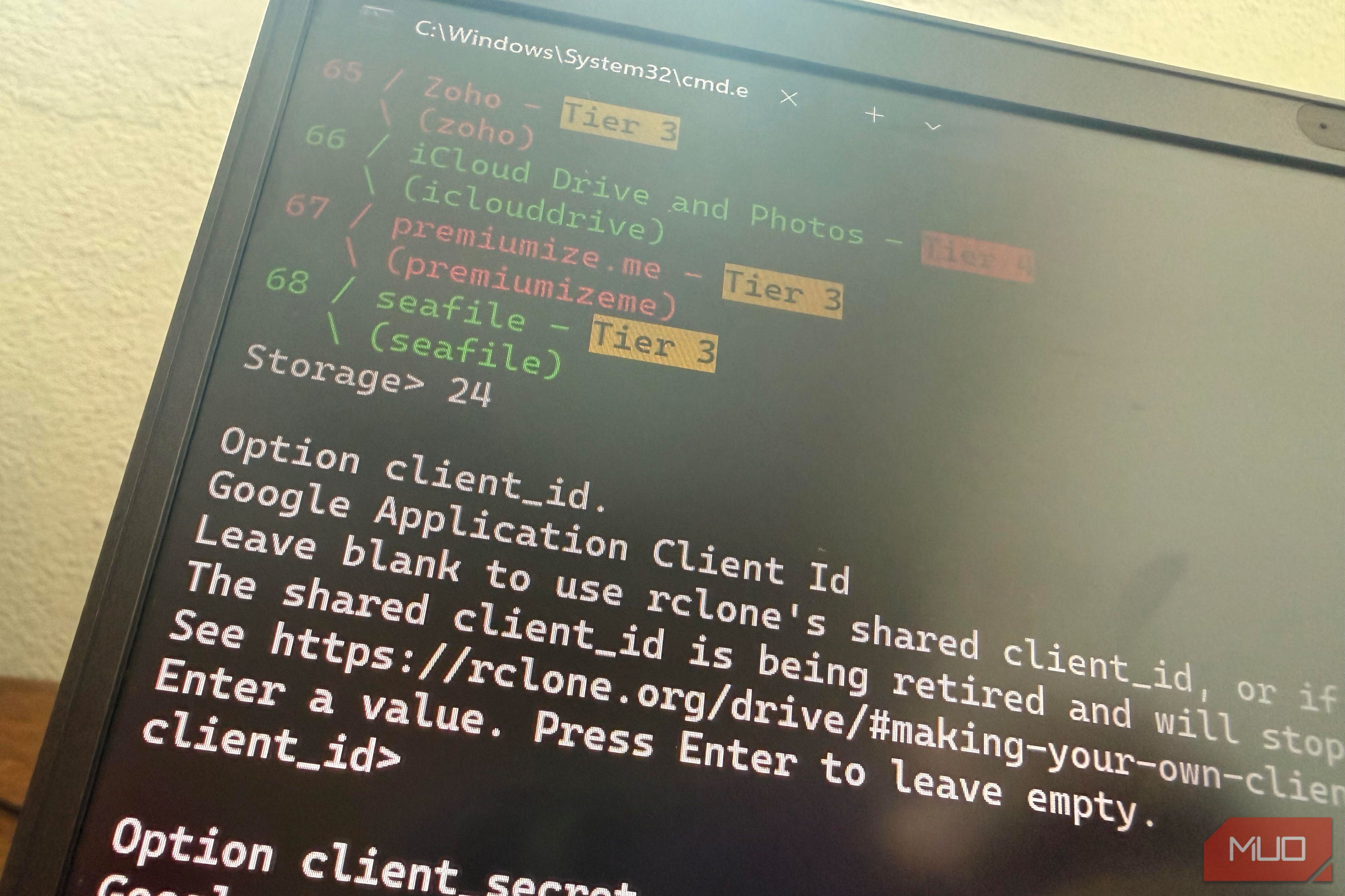 Windows rclone setup for Google Drive