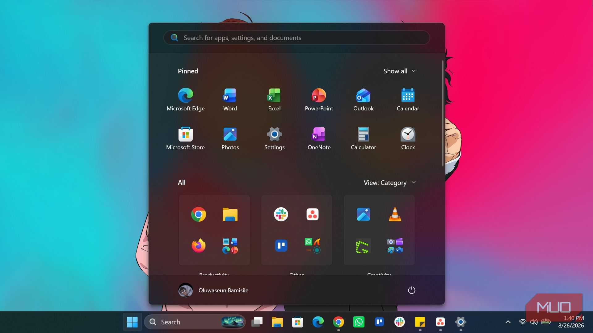 Windows Start menu