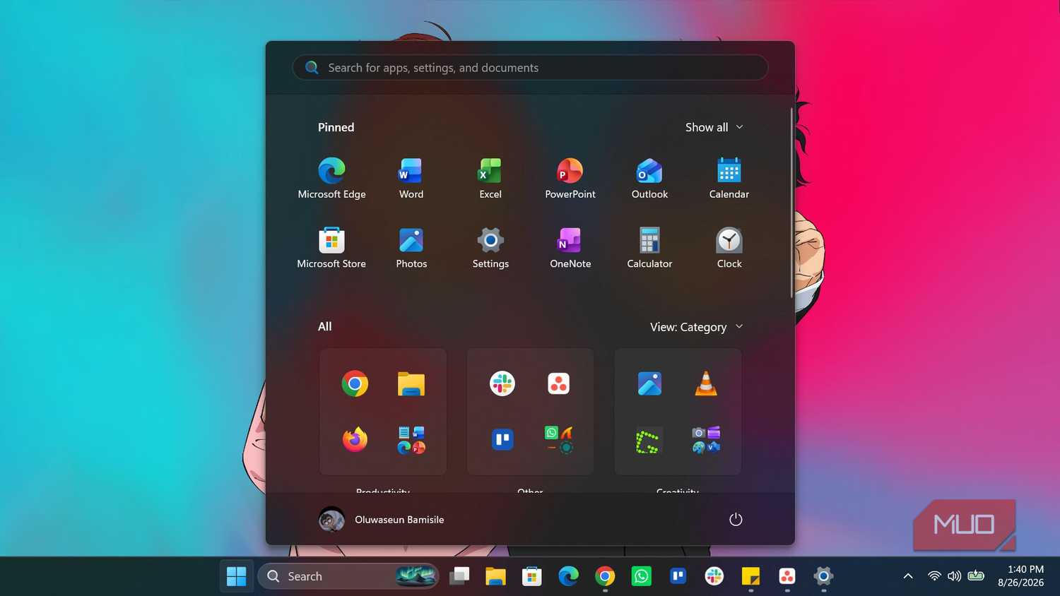 Windows Start menu