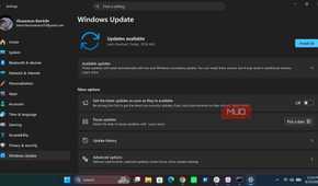 Windows update page