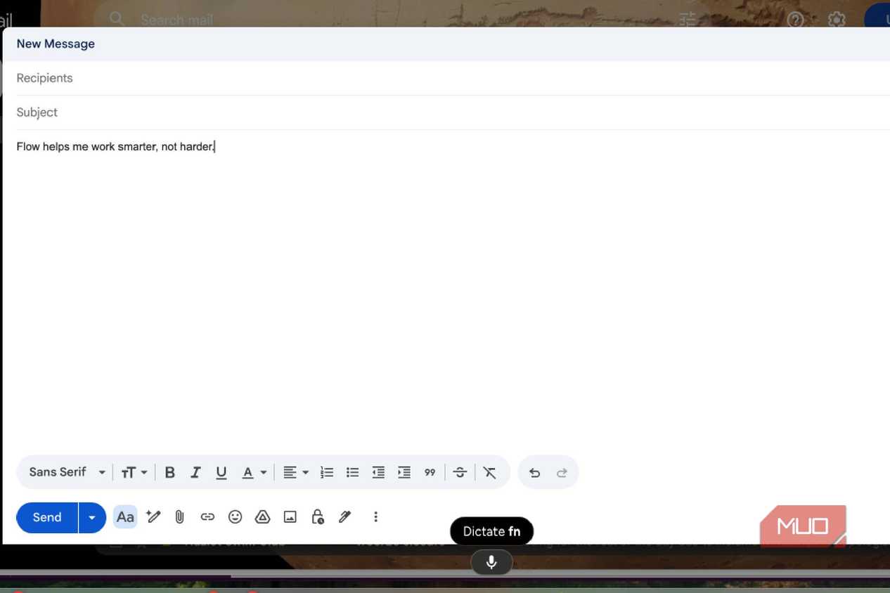 Wispr Flow in Gmail