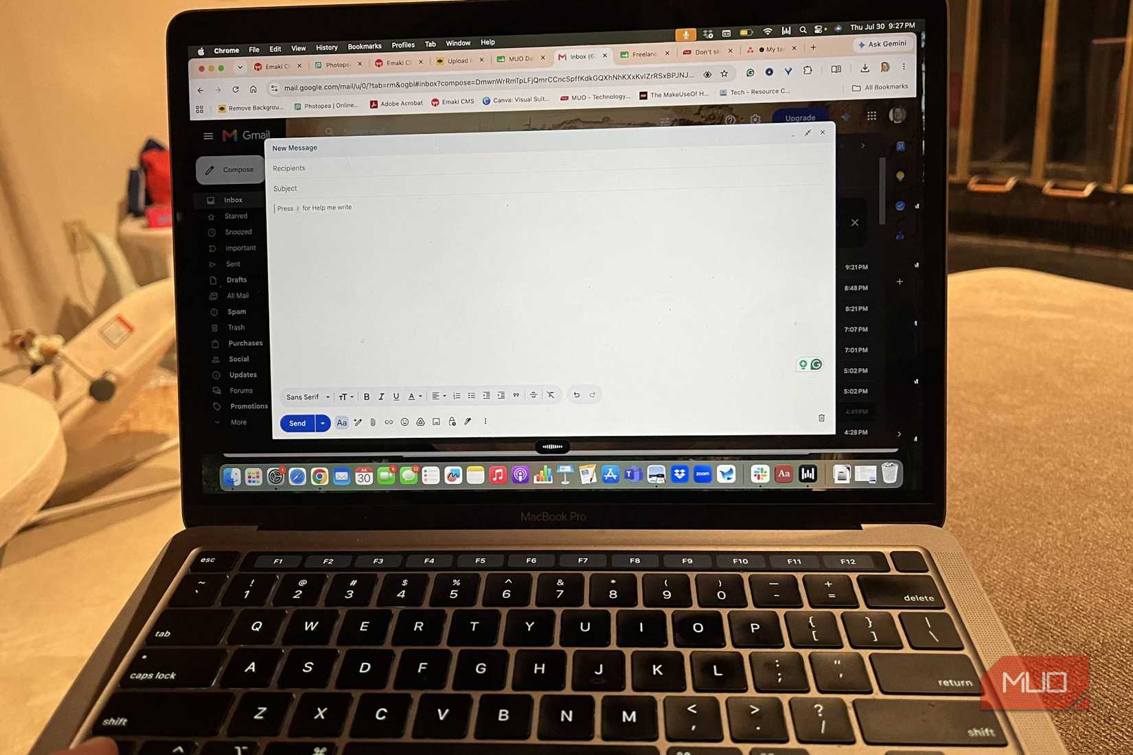 Wispr Flow being used on a laptop