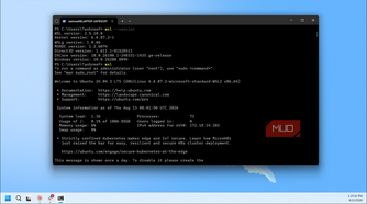 Wsl Ubuntu Terminal Session With System Information And Version Details