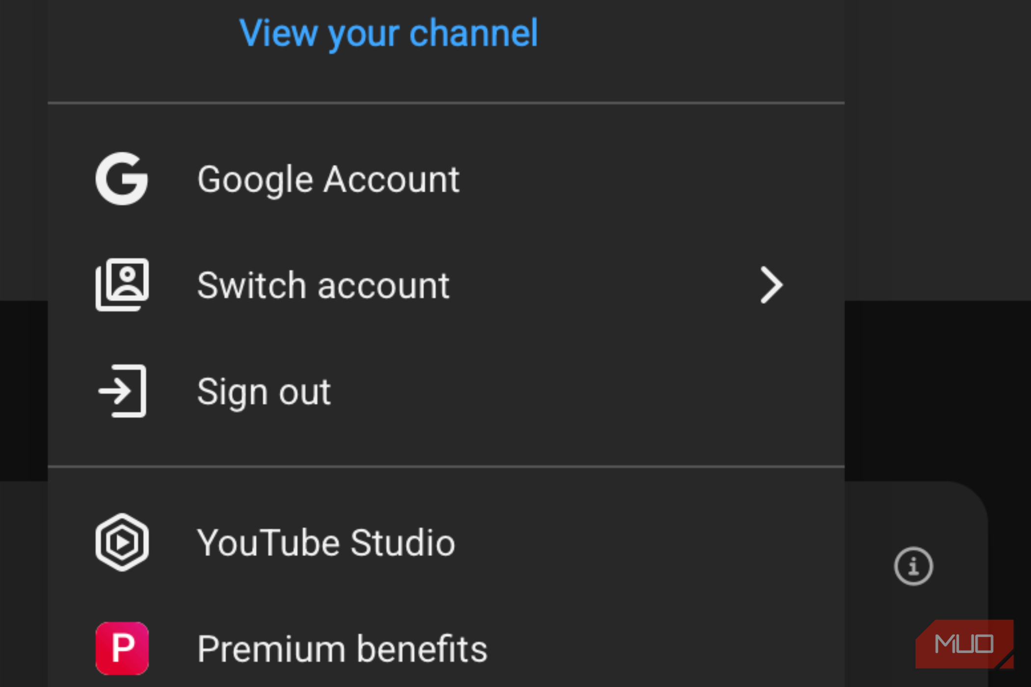 YouTube premium account