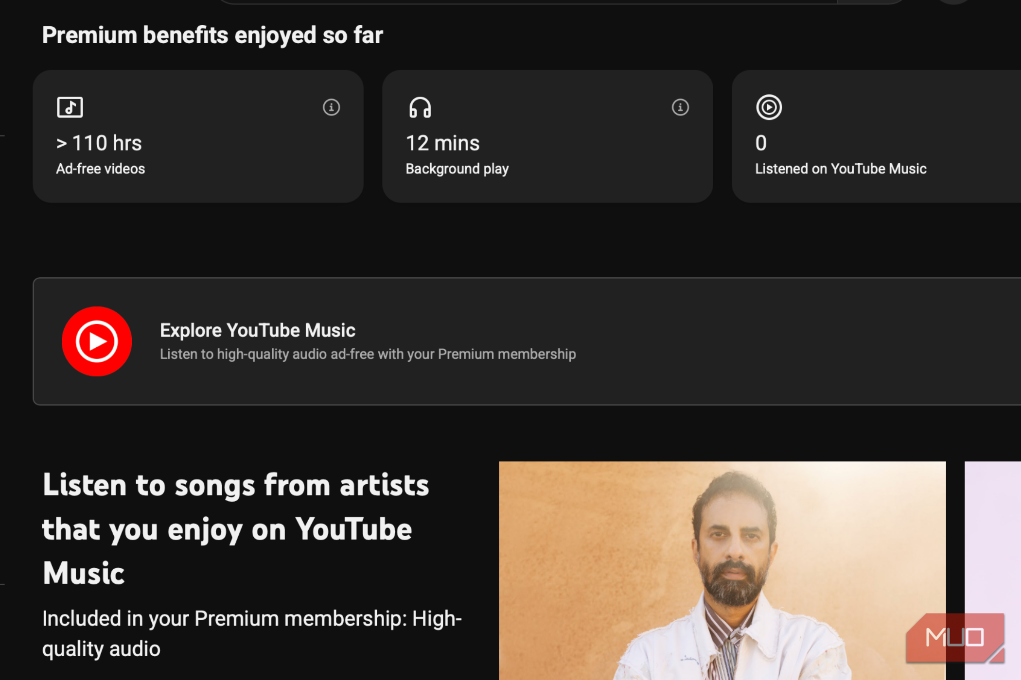 YouTube Premium benefits enjoyed so far