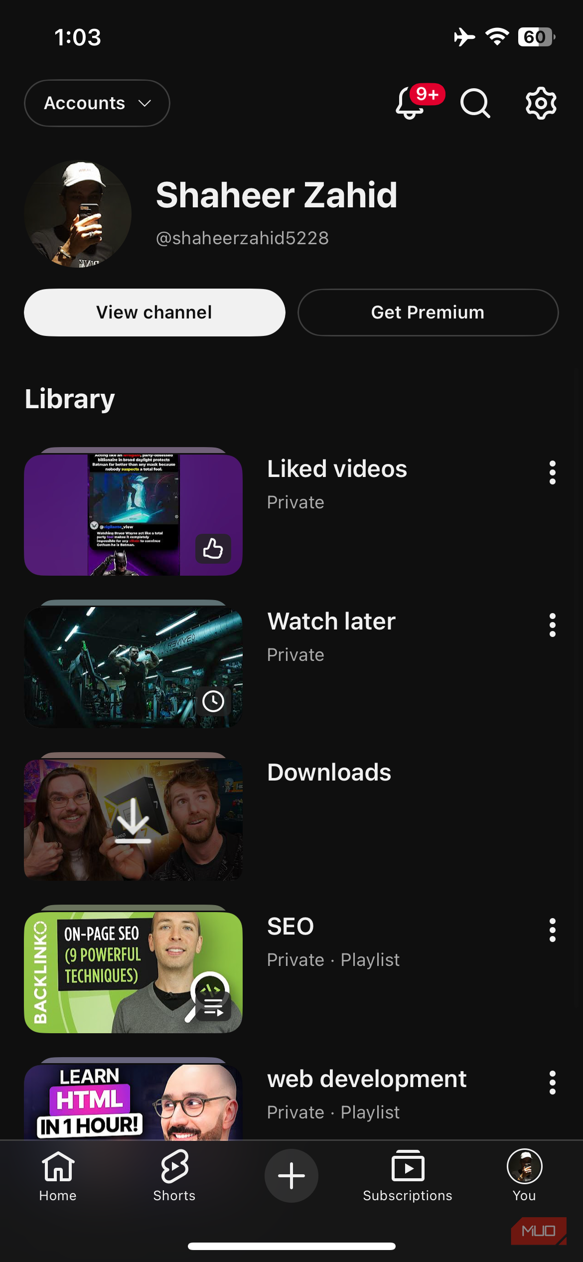 youtube profile 