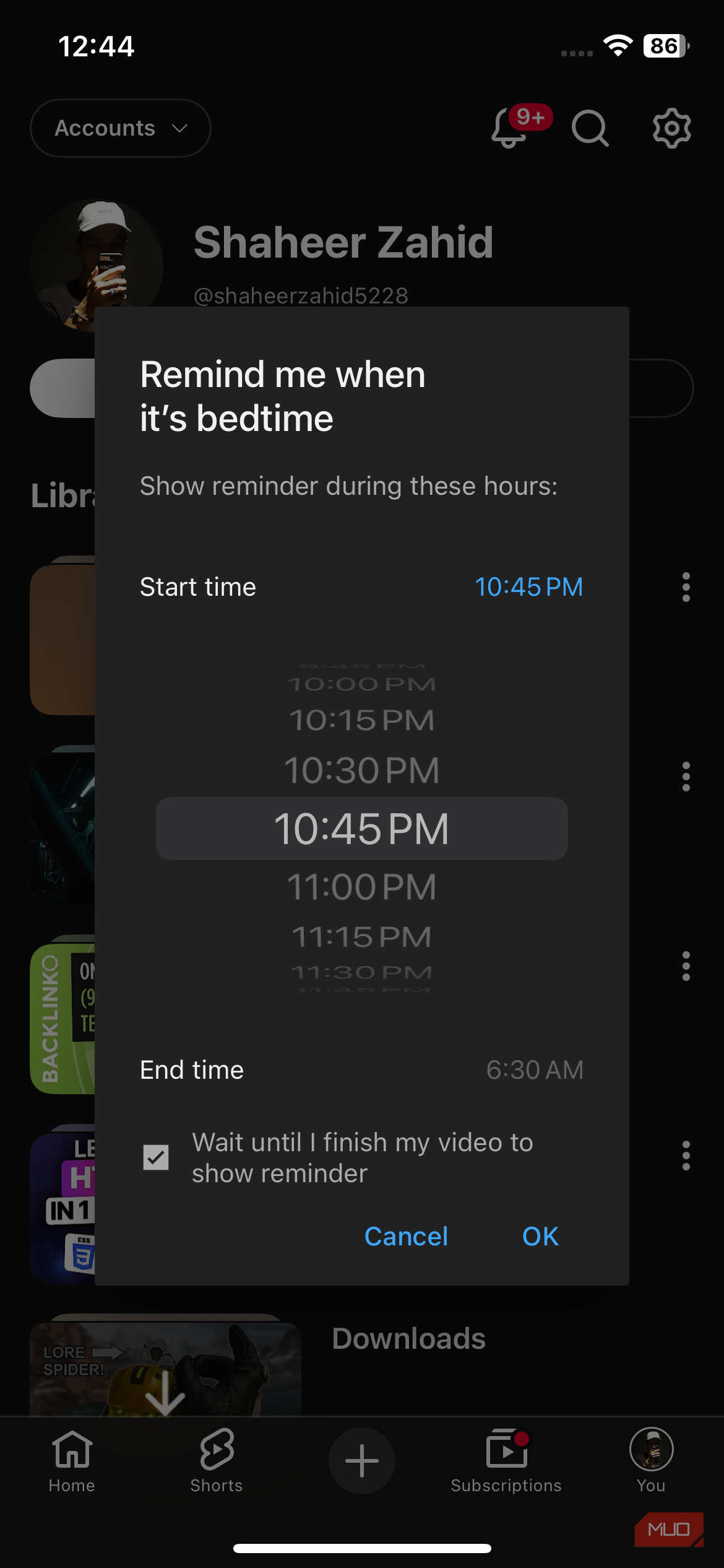 YouTube Shorts time management