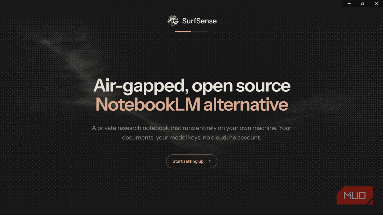 Интерфейс приложения SurfSense