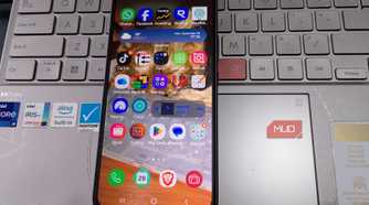 Samsung Galaxy home screen packed with app icons, folders, and widgets, leaving almost no empty space
