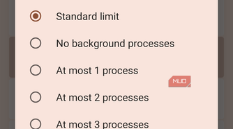 a screenshot of the background process limit on pixel 8