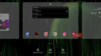 a screenshot of the homescreen settings on one ui