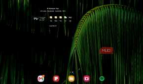 a screenshot of the homescreen on the samsung galaxy tab s8 ultra