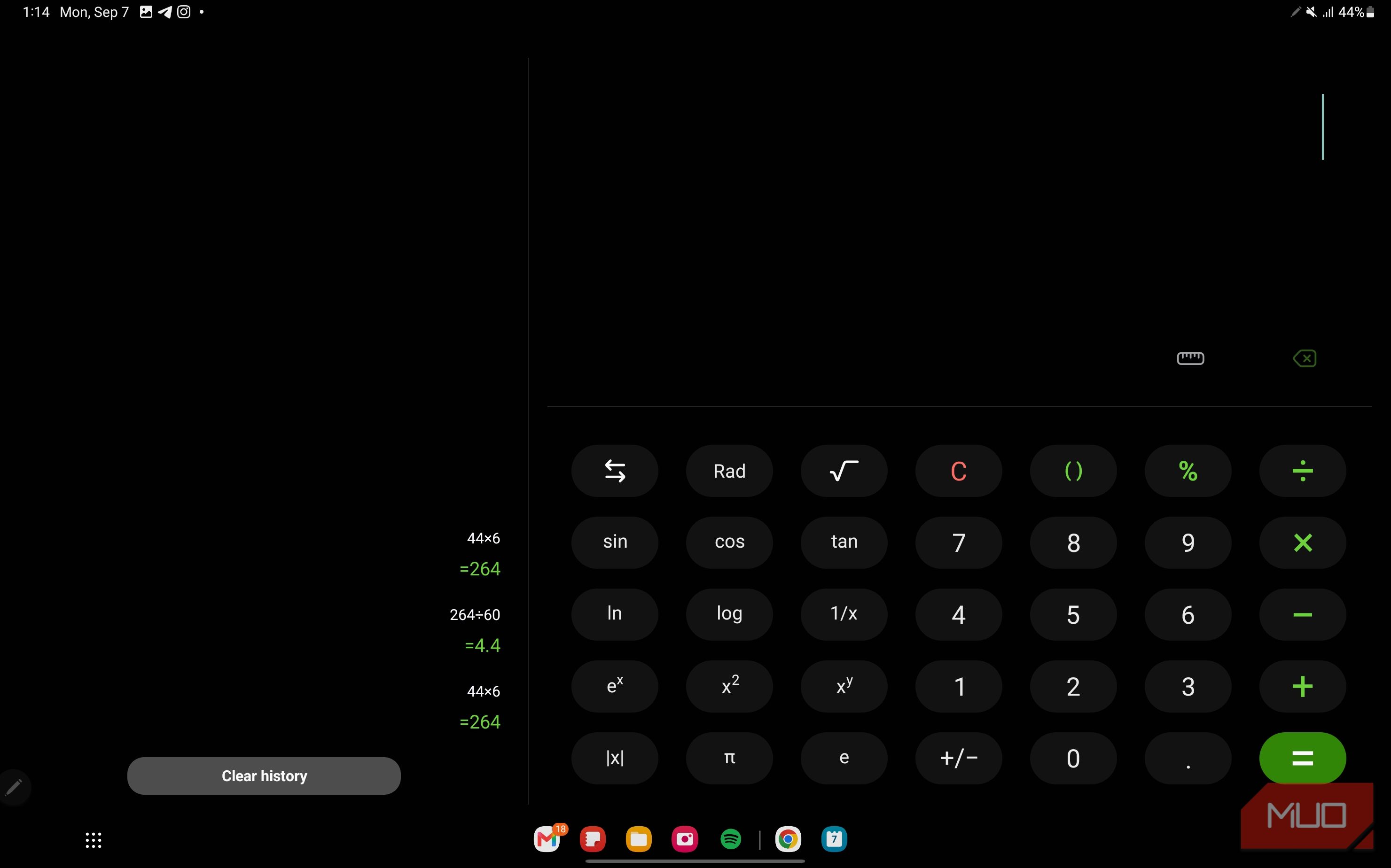 a screenshot of the taskbar on the samsung galaxy tab s8 ultra