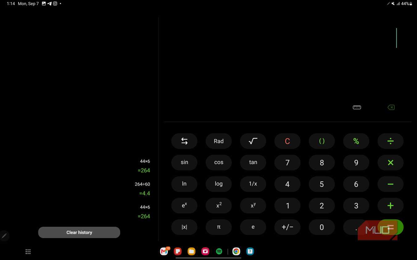 a screenshot of the taskbar on the samsung galaxy tab s8 ultra