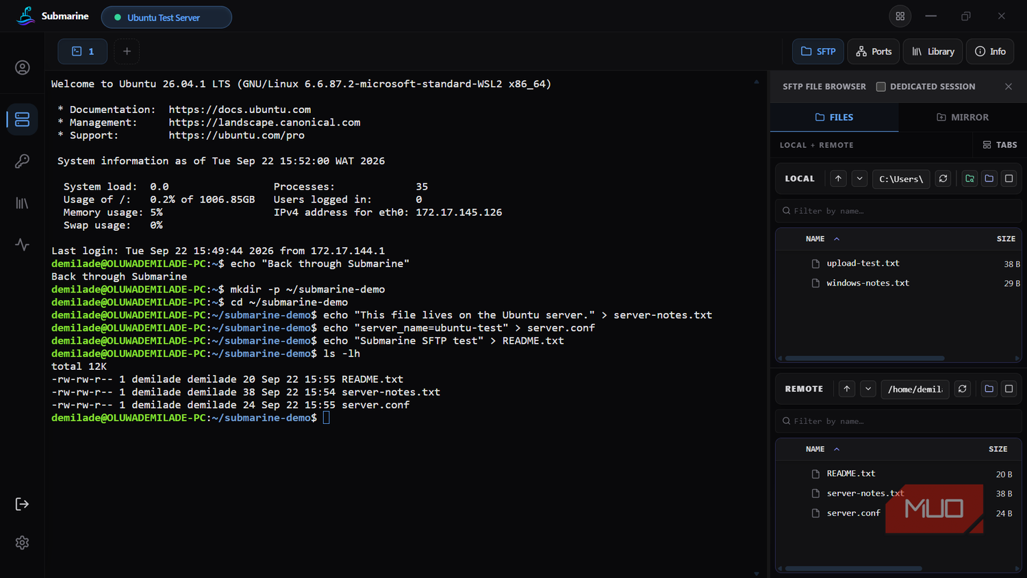 Обзор Submarine: объединение SSH, SFTP и проброса портов в одном клиенте — иллюстрация 6 к материалу Обзор Submarine: объединение SSH, SFTP и проброса портов в одном клиенте — иллюстрация 6 к материалу
