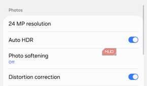 24 MP resolution in settings