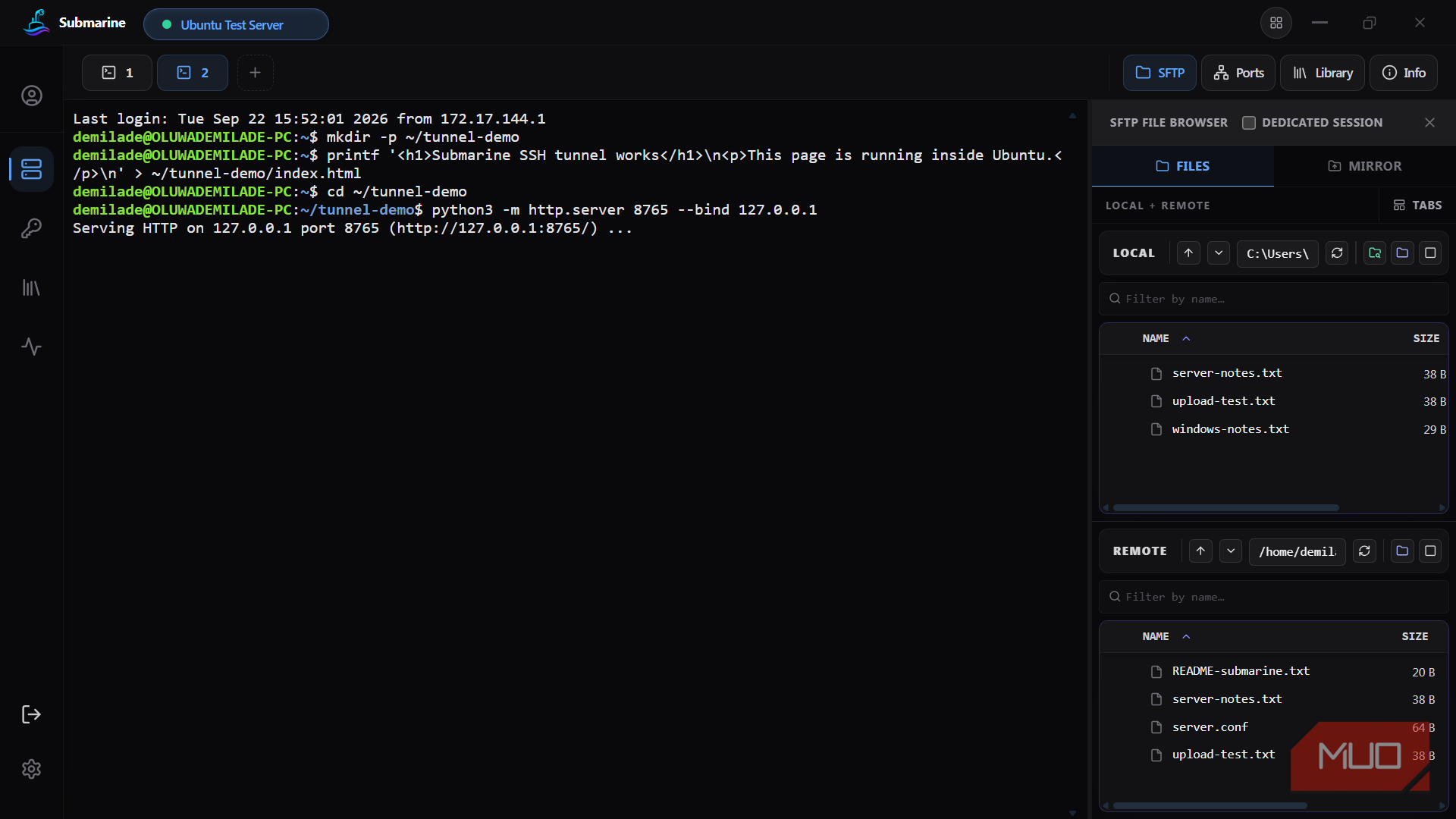 Обзор Submarine: объединение SSH, SFTP и проброса портов в одном клиенте — иллюстрация 10 к материалу