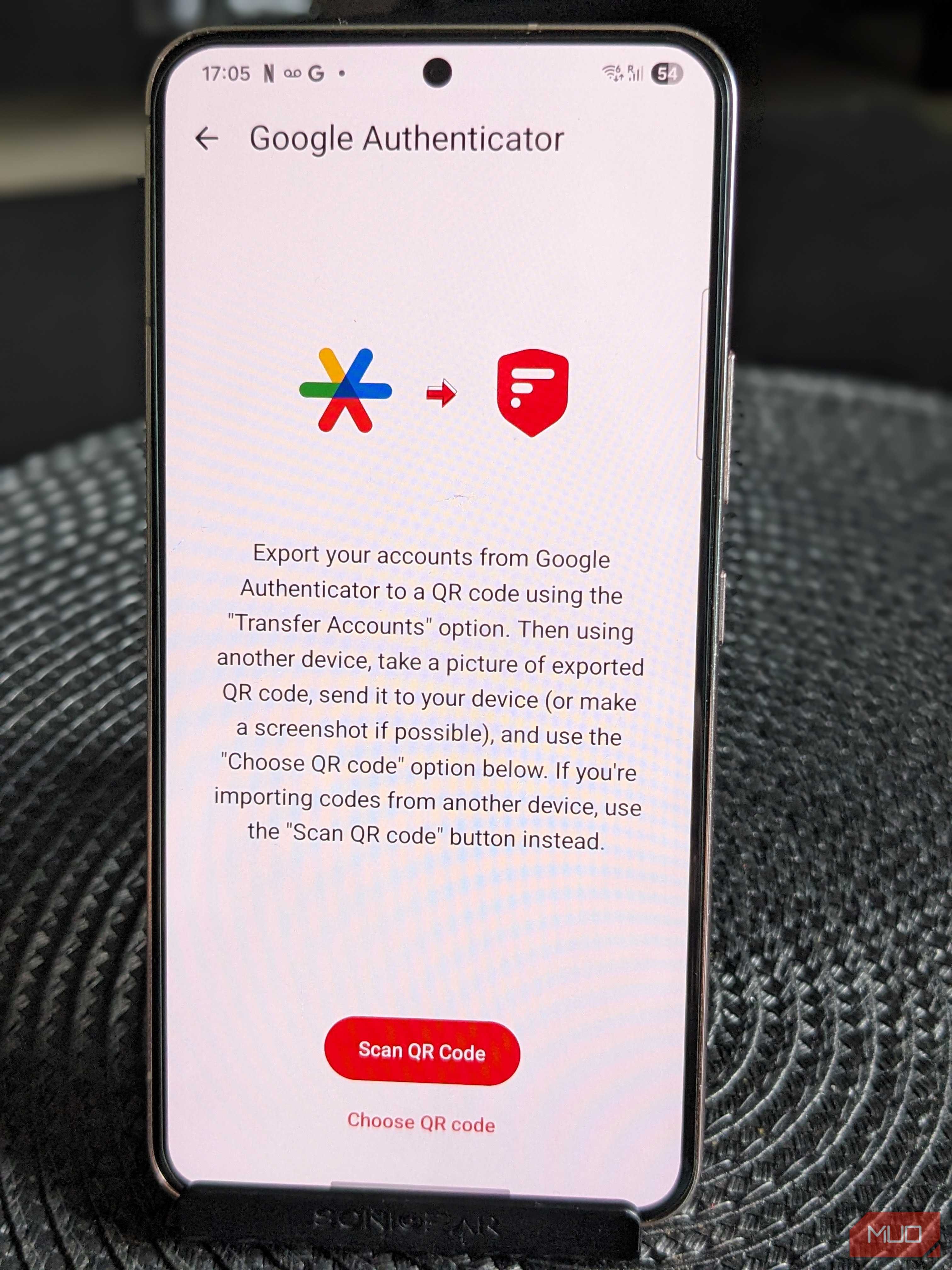 2FAS linking to Google Authenticator.