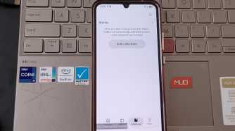 Samsung Gallery Collections tab in Maintenance Mode with no photo collections