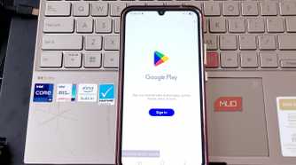 Google Play sign-in screen while the Galaxy is in Maintenance Mode