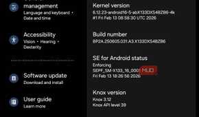 About tablete in Settings, Tab A11