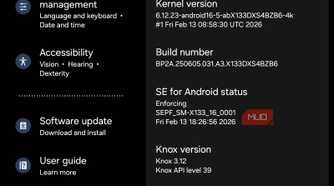 About tablete in Settings, Tab A11