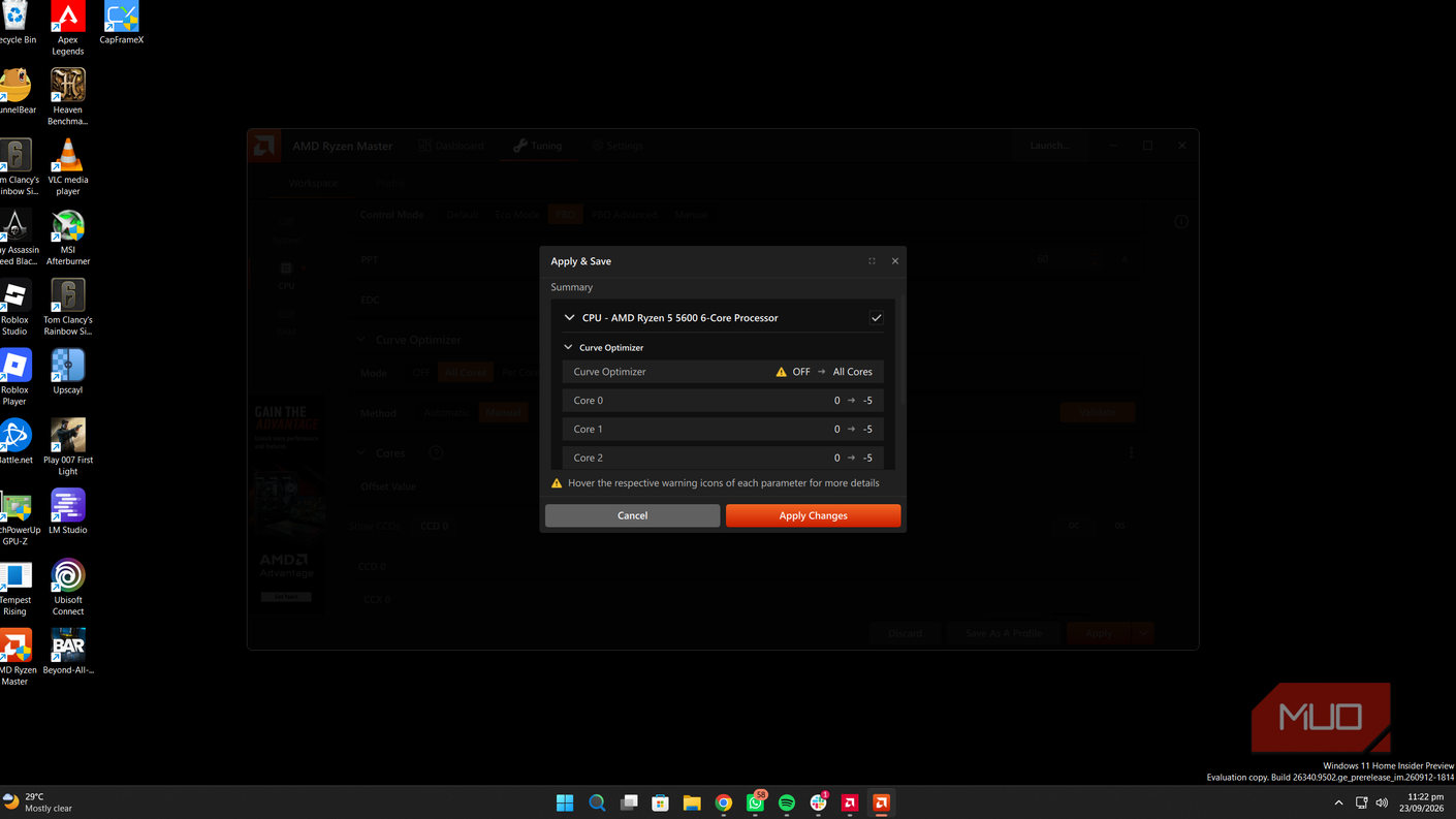 Проверка стабильности в Ryzen Master Инструменты тестирования стабильности в Ryzen Master
