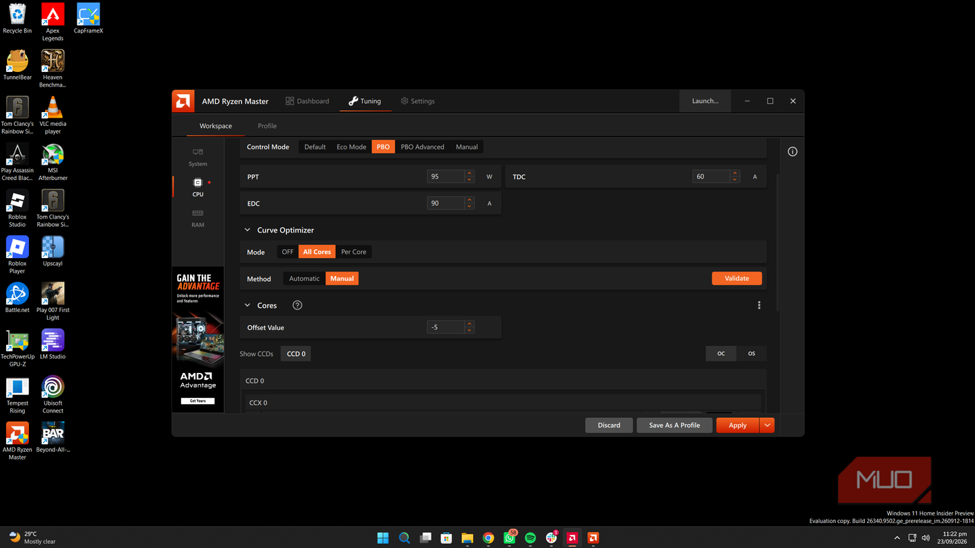 Управление частотами процессора AMD Настройка частот процессора через Ryzen Master