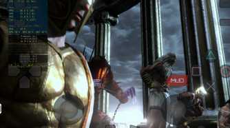 God of War 3 cutscene on ARMSX3