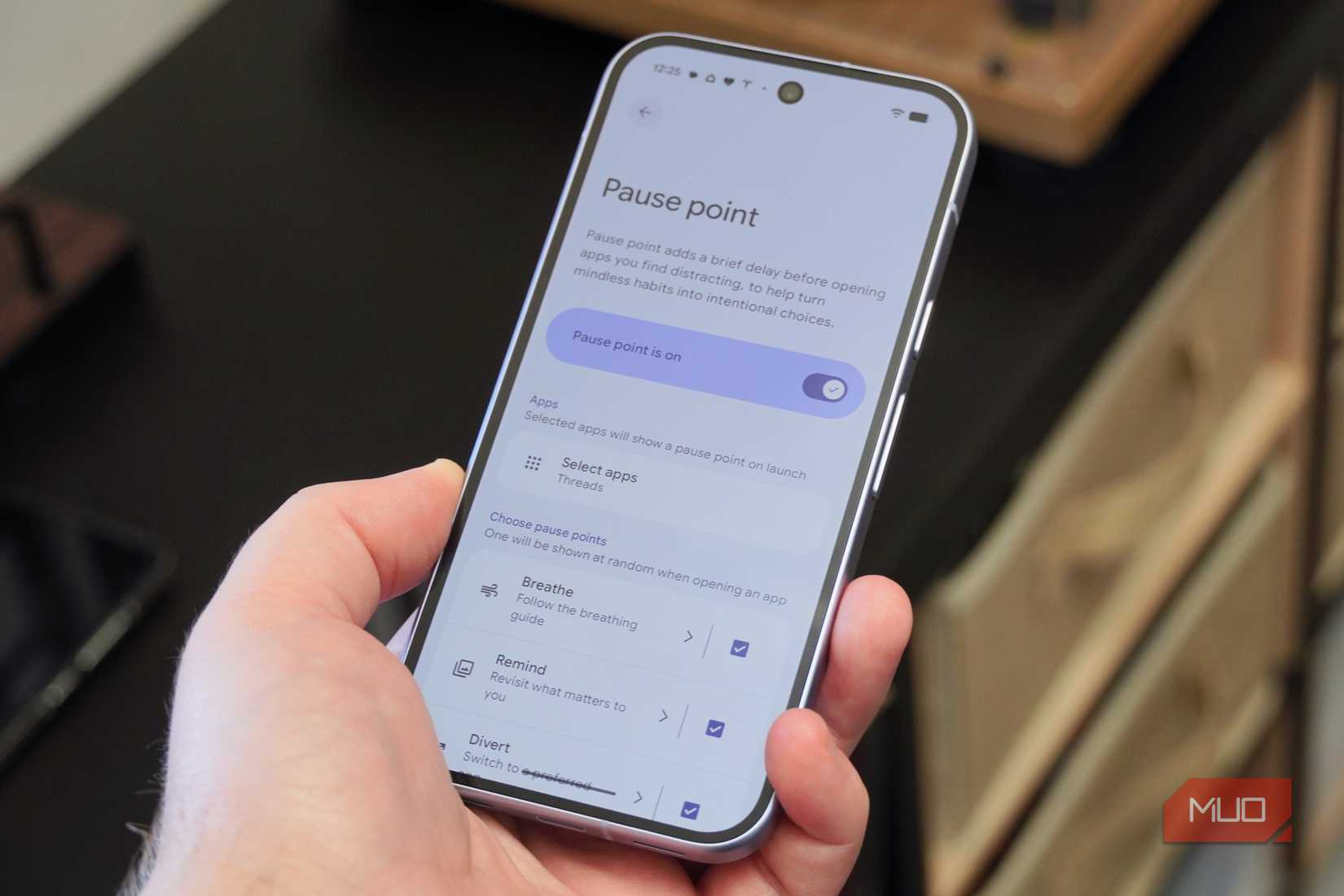 Pause point on the Pixel 11 in Android 17.