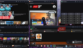 Android DeX applications resized.