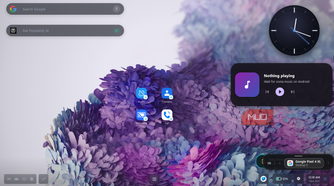 Android Dex home screen.